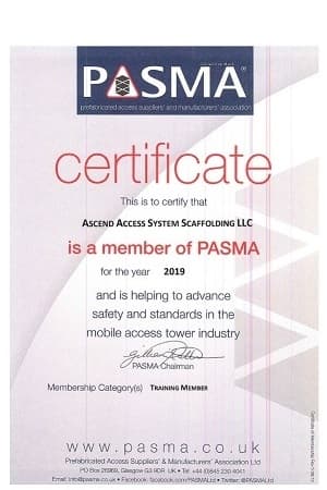 PASMA Member